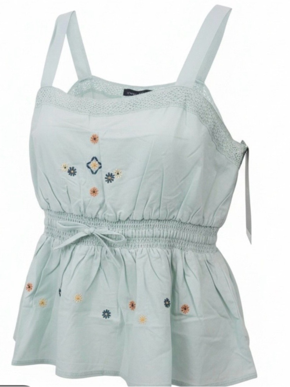 Celebrity Pink Mint Green Elastic-Waist Tank Top